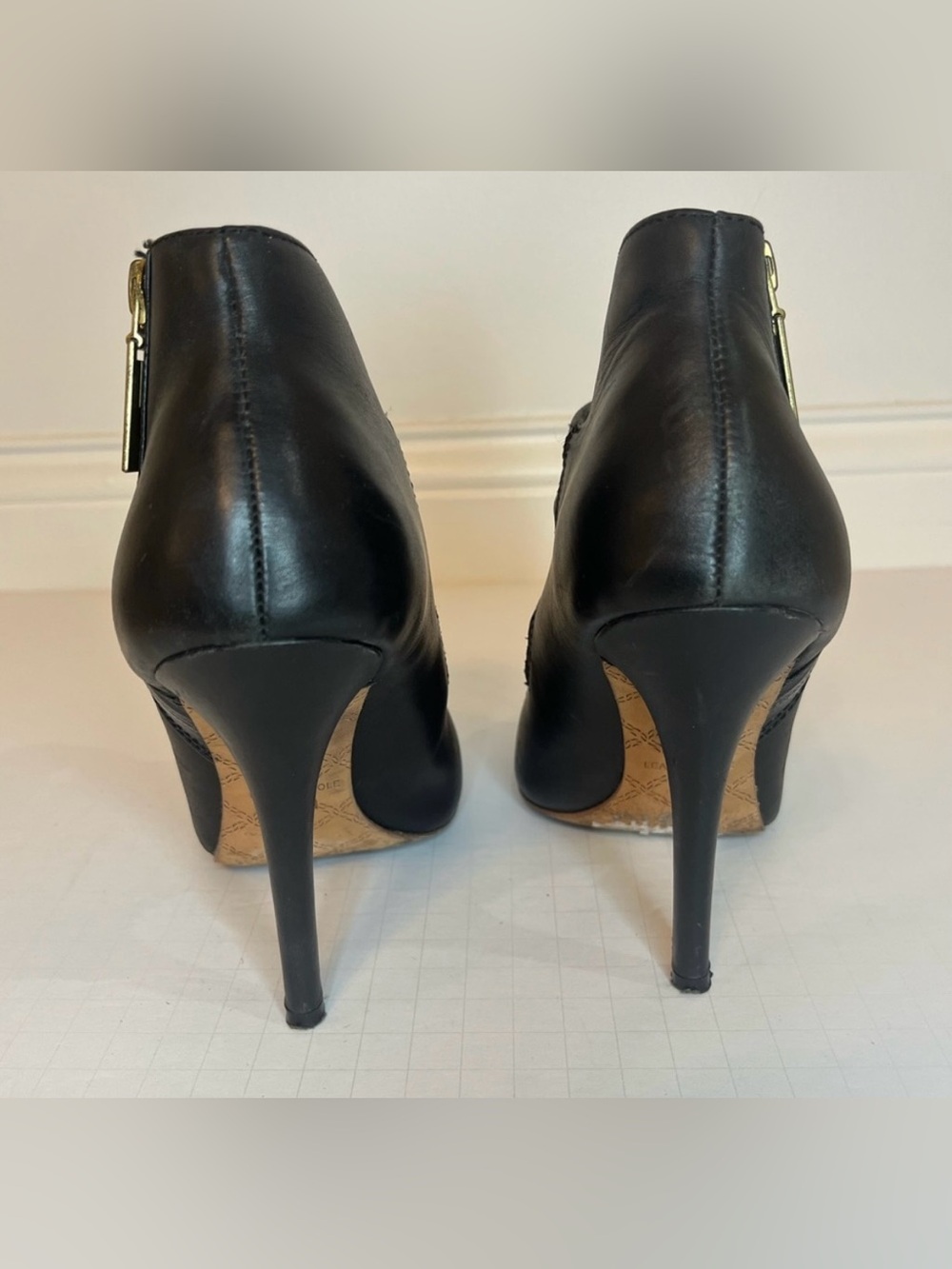 L.A.M.B Three Strap Ankle Zip Heeled Sandals - Picture 5 of 8